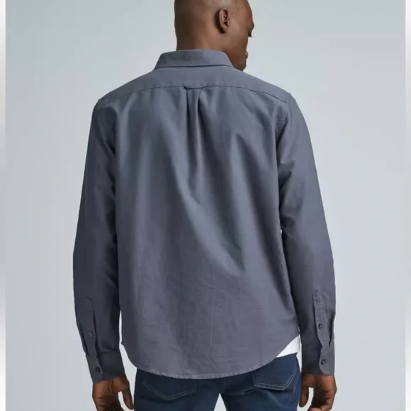 NWOT EVERLANE The Organic Oxford Shirt in COLOR Slate Gray - Picture 3 of 3